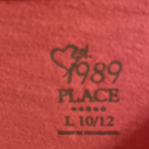 1989 Place Girl's Pink Long Sleeve "Dance" Graphic Print Top - Picture 4 of 4
